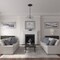 Ekena Millwork Classic Ceiling Medallion (Fits Canopies up to 12 3/4"), 18 5/8"OD 4"ID x 1 1/8"P, Jet Black CM19CLBLF - alternate 3